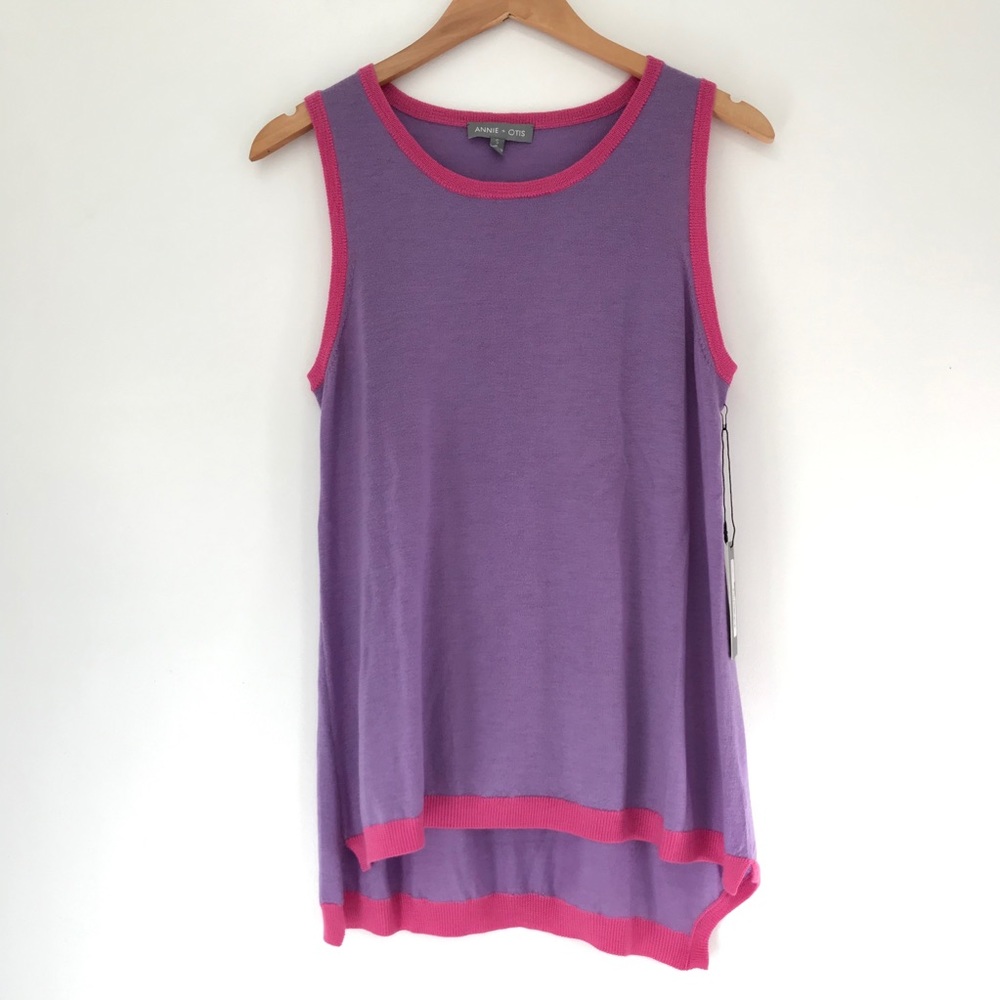 NEW Annie + Otis Asymmetric Cashmere Tank Top